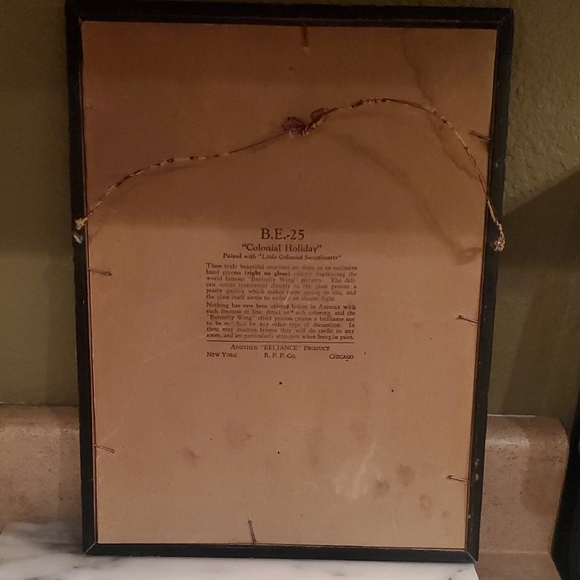 Vintage Silhouette Art with Black Frame - Picture 2 of 4